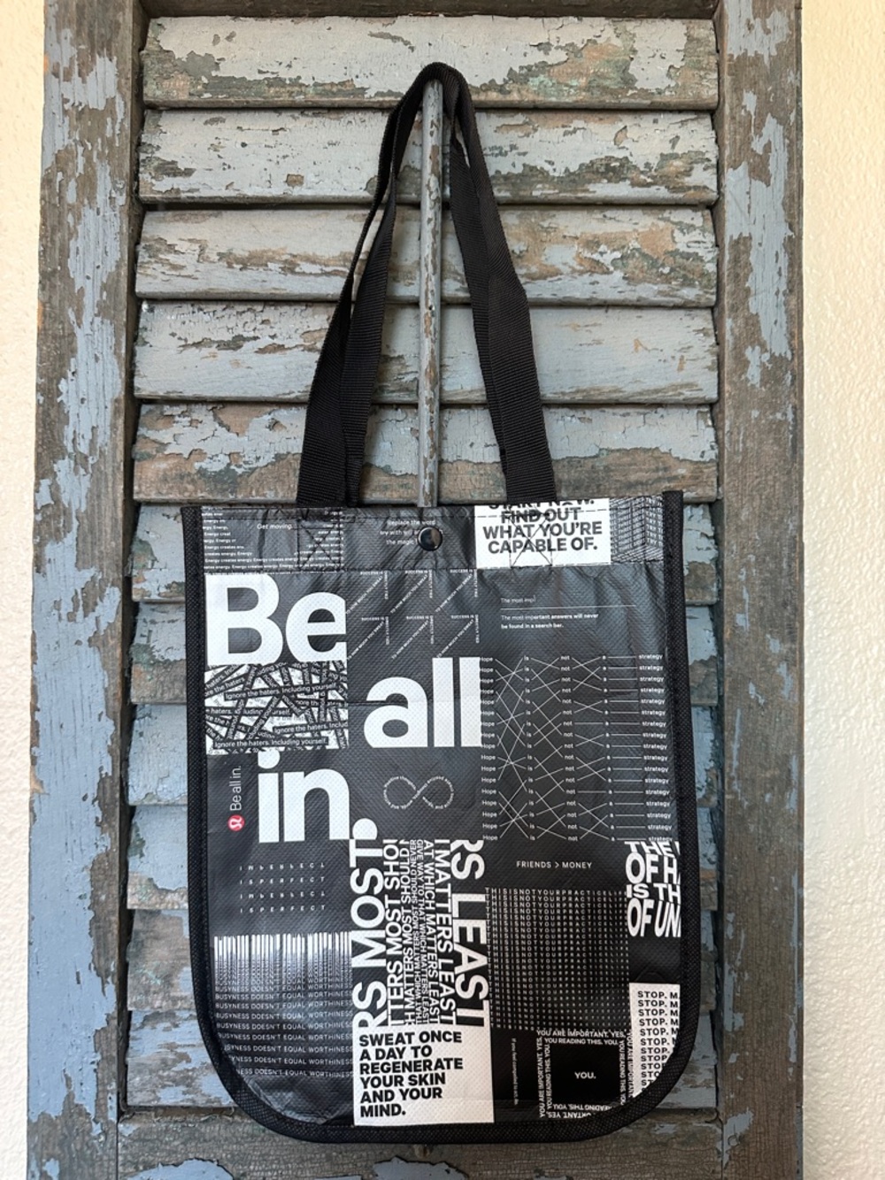 NWOT Lululemon Small “Be All In” Reusable Tote Bag